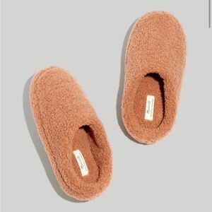 Madewell Sherpa Scuff Slippers